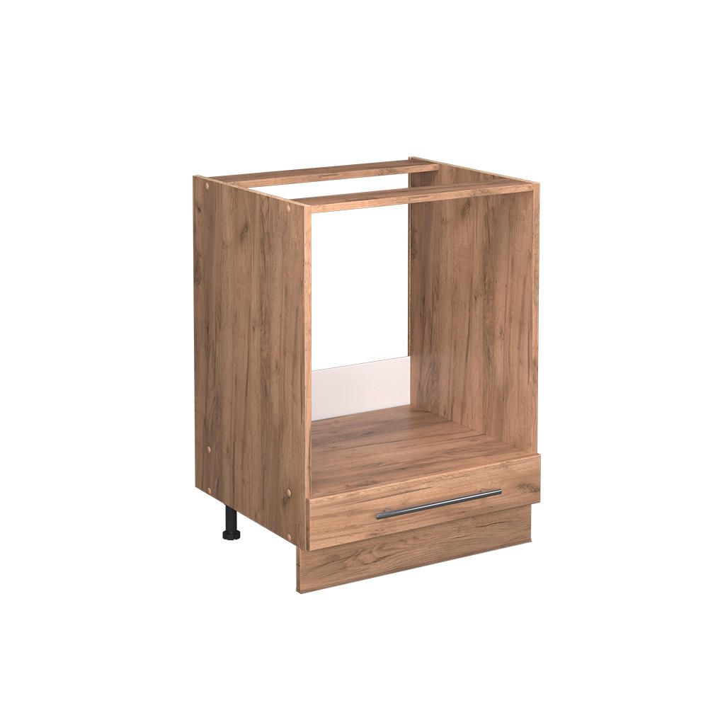 SPISKONVERTERINGSSKÅP Fame-Line Goldkraft ek 60 cm , AP Antracit Honungsek, Honungsek 82/60/60 cm
