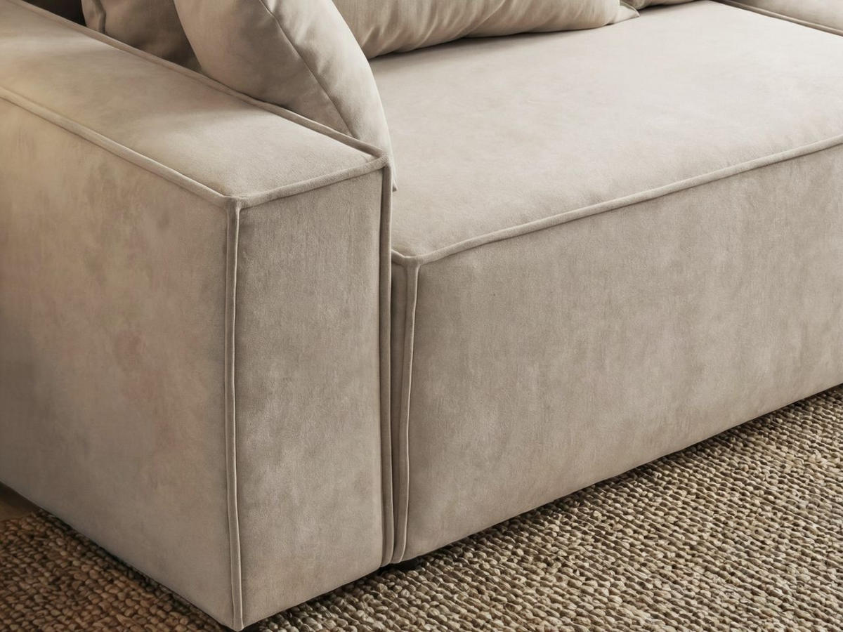 SOFA 230/90/70 Beige Sivra - Beige, Kunststoff/Textil (230/70/90cm) - Graingold