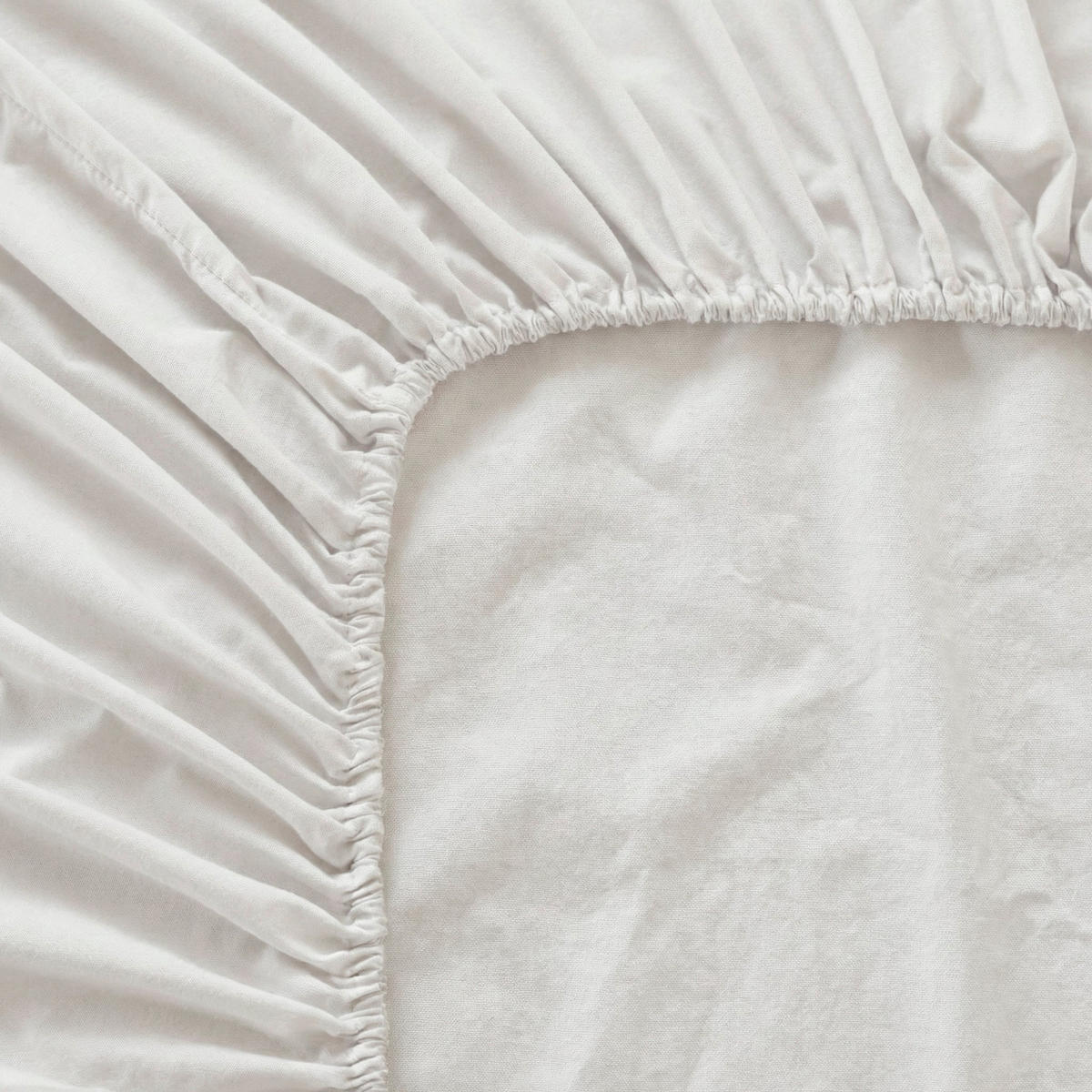 SPANNBETTLAKEN Basic percal Weiss 105x200x32 cm (Bett 105) - Weiß, Textil (105/200cm) - Happy Friday