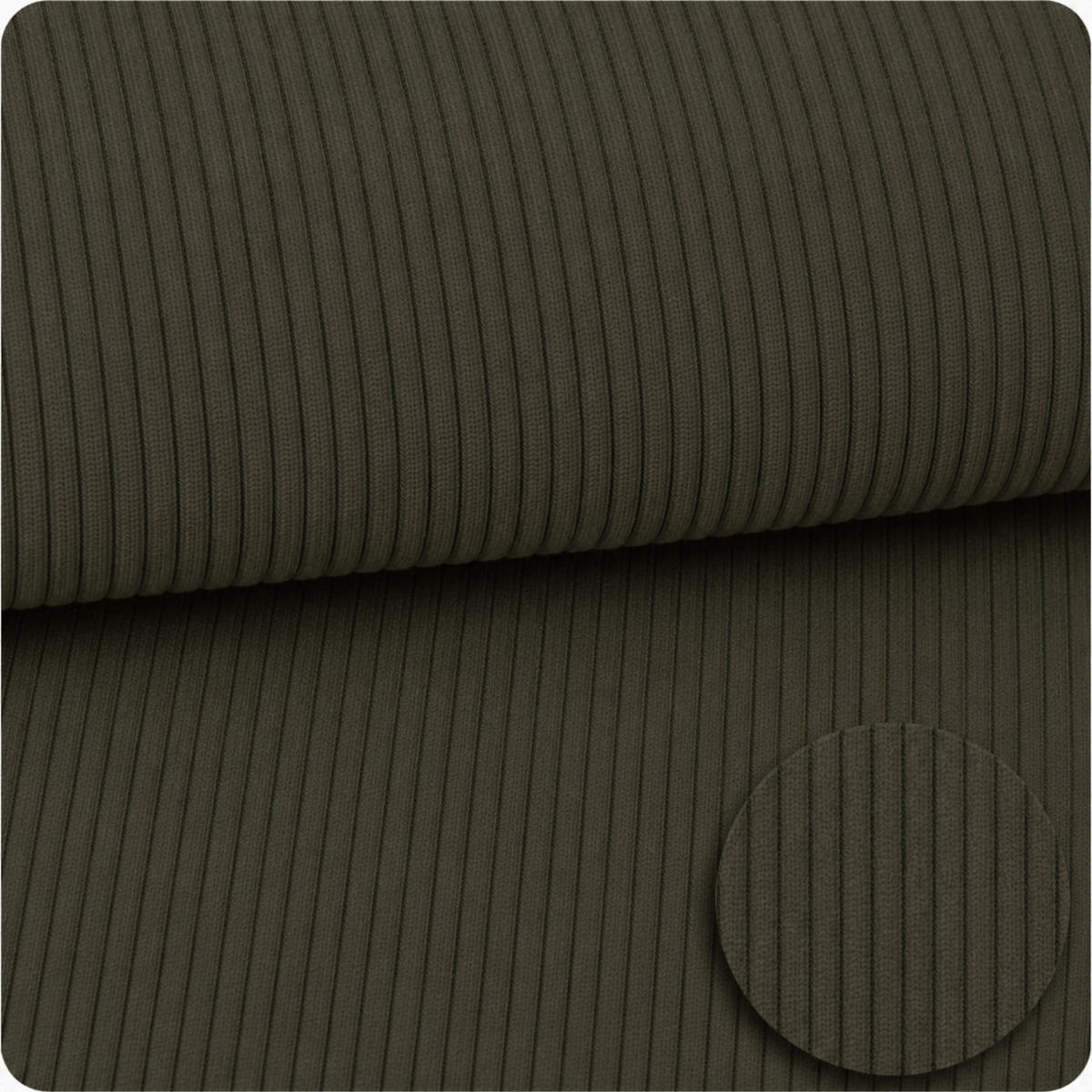 KINDERSOFA mit Schlaffunktion Cordsamt Forrest Khaki - Olivgrün, Textil (160/24/80cm) - AngeLove