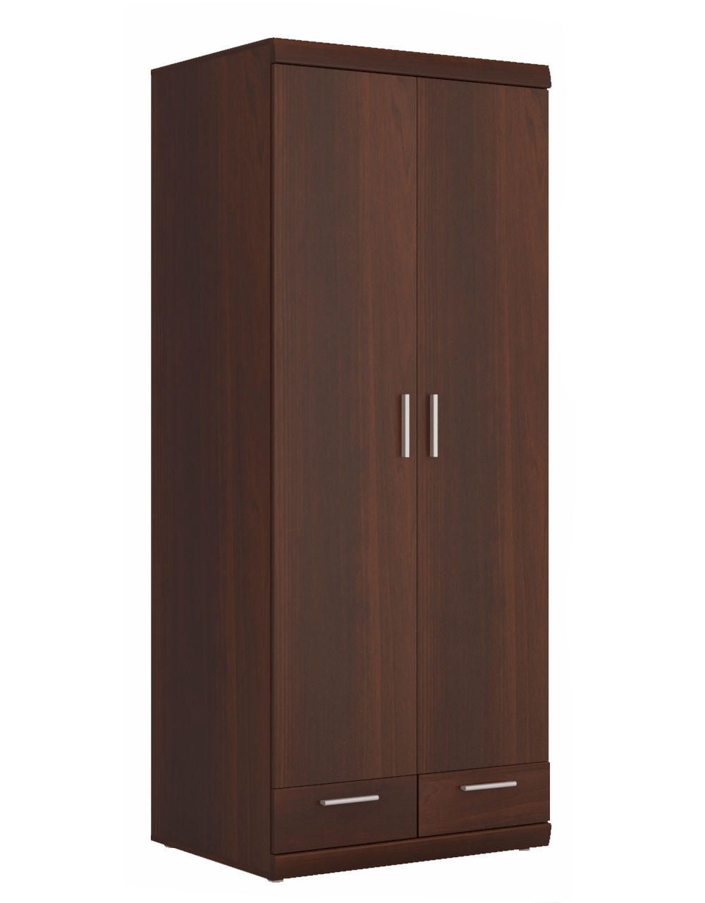 KLEIDERSCHRANK Imperial Nussbaum Imperial 80 / 60,5 / 195cm - Nussbaumfarben/Braun, Holz/Holzwerkstoff (80/195/61cm) - Feldmann-Wohnen