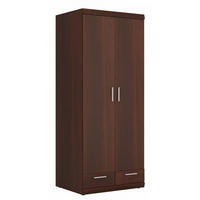 KLEIDERSCHRANK Imperial Nussbaum Imperial 80 / 60,5 / 195cm - Nussbaumfarben/Braun, Holz/Holzwerkstoff (80/195/61cm) - Feldmann-Wohnen