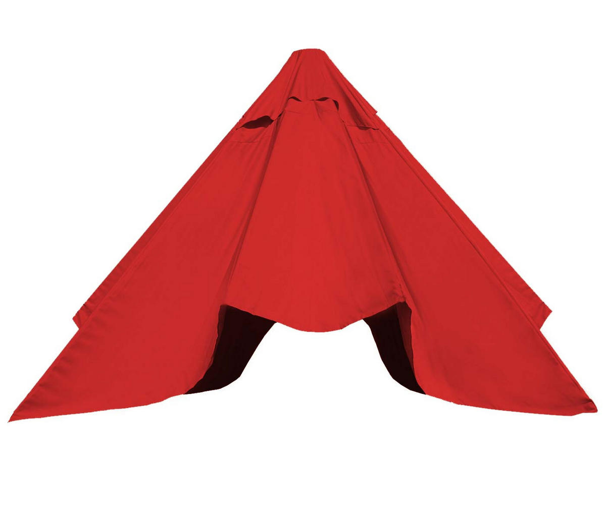 ERSATZ-BEZUG SONNENSCHIRM Rot - Rot, Textil (490/490cm) - MCW