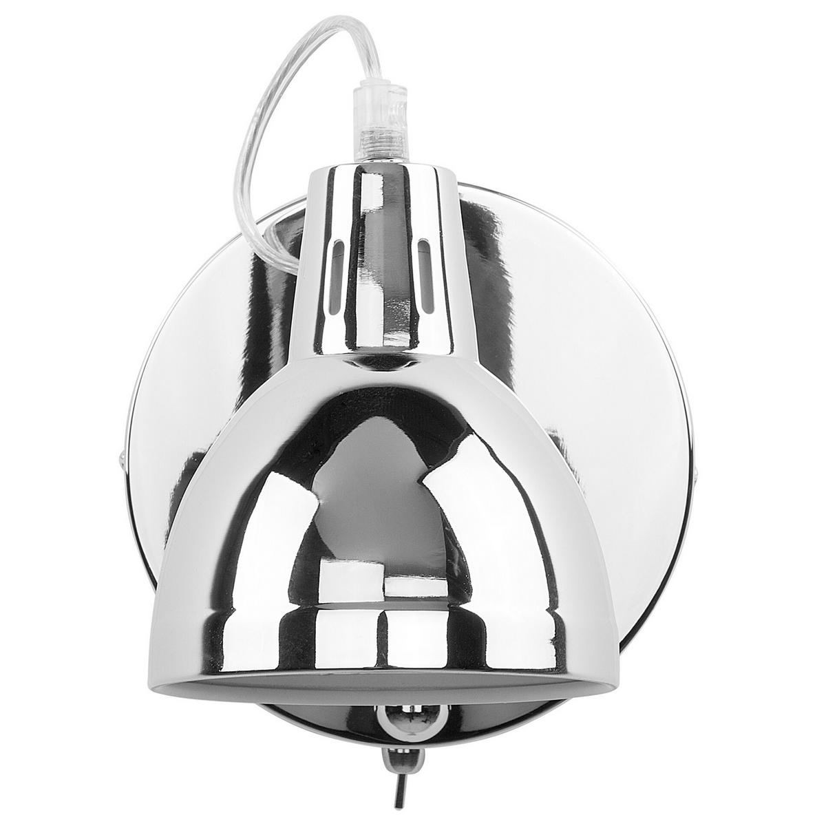WANDLEUCHTE 2er-Set Harrington 46/11/15 cm - Silberfarben, Metall (11/15/46cm) - Beliani