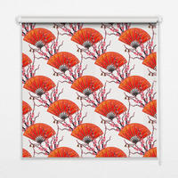 VNÚTORNÁ roleta - okenná roleta - roleta - 100x100 cm - Červený fanúšik - červená, plast (100/100/0.5cm) - TULUP