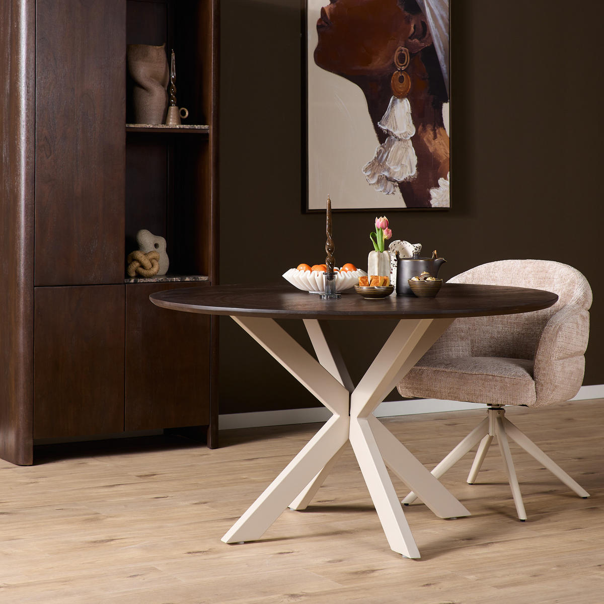 ESSTISCH Madison Braun 110/110/76 cm - Dunkelbraun, Holz (110/110/76cm) - Starfurn