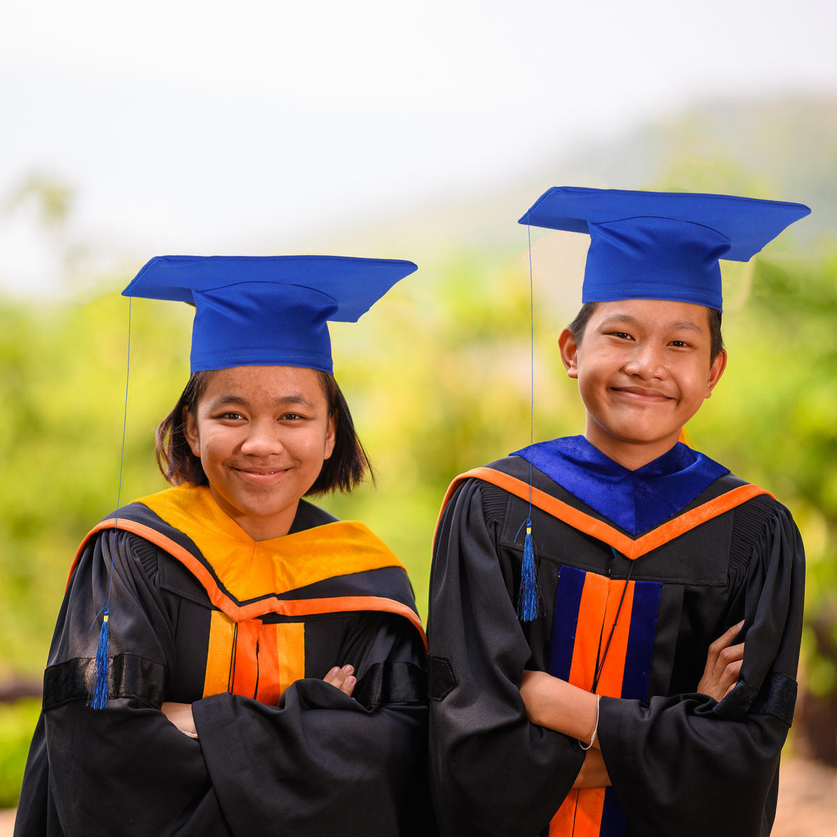 2XDOKTORHUT - Blau, Textil (28/11/28cm) - Relaxdays