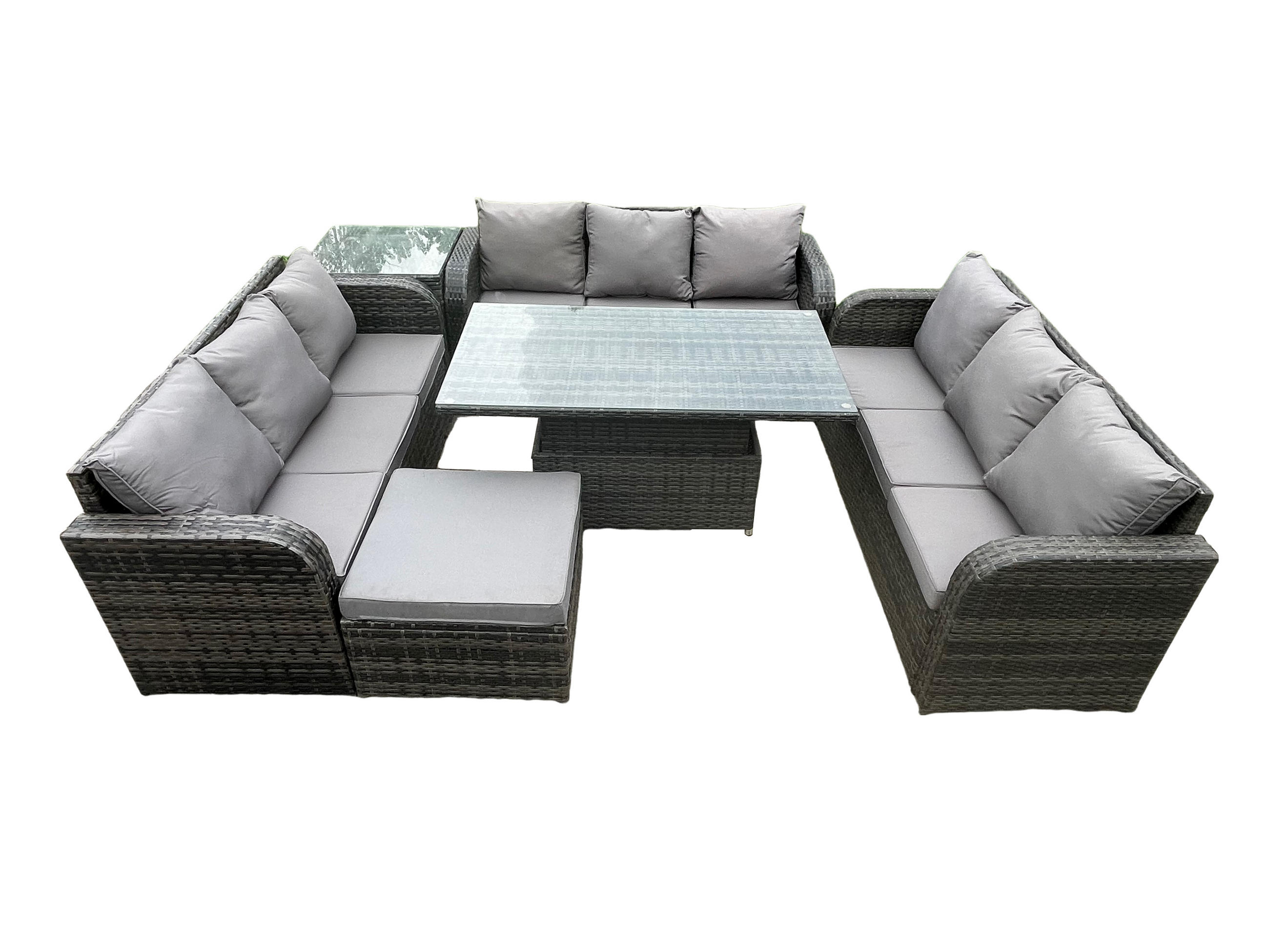 Fimous Gartensofa Dunkelgrau