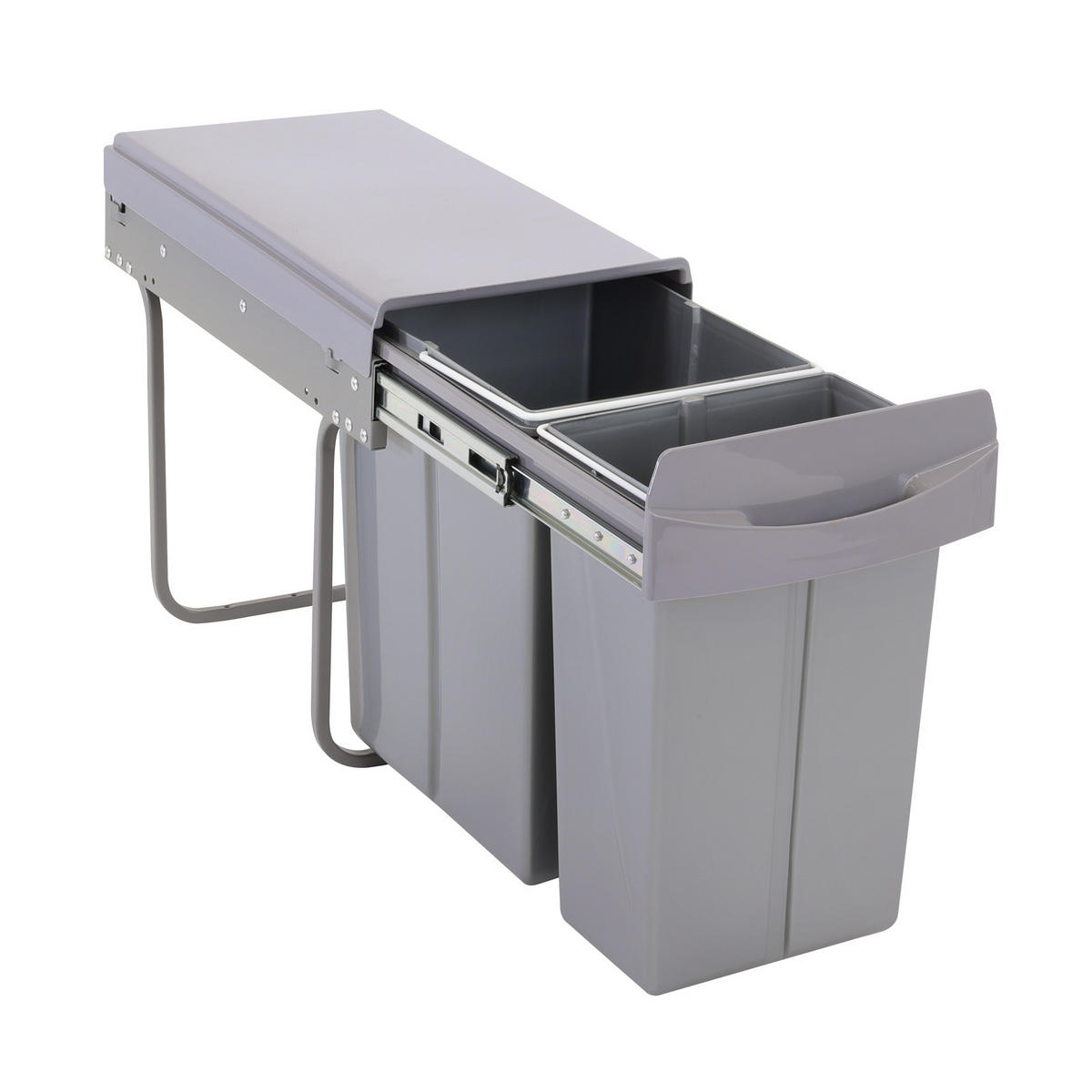 EINBAUMÜLLEIMER EMCombo30 30L - Grau, Kunststoff (26/42/51cm) - SVITA