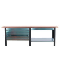 WERKBANK Buffalo Wood mit 6x Schublade HxBxT 86,5 x 210 x 75 cm Traglast 1000 kg Anthrazit - Anthrazit, Metall (210/86.5/75cm) - PROREGAL
