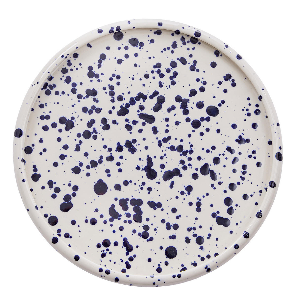 DINNERTELLER Boogy Splash - Dunkelblau, Keramik (28/28/2.3cm) - Butlers
