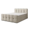 BOXBETT BRUME 140x200 cm mit Matratze und Topper, H2+H3 - Creme - Creme, Holz (140/200cm) - MASSENO