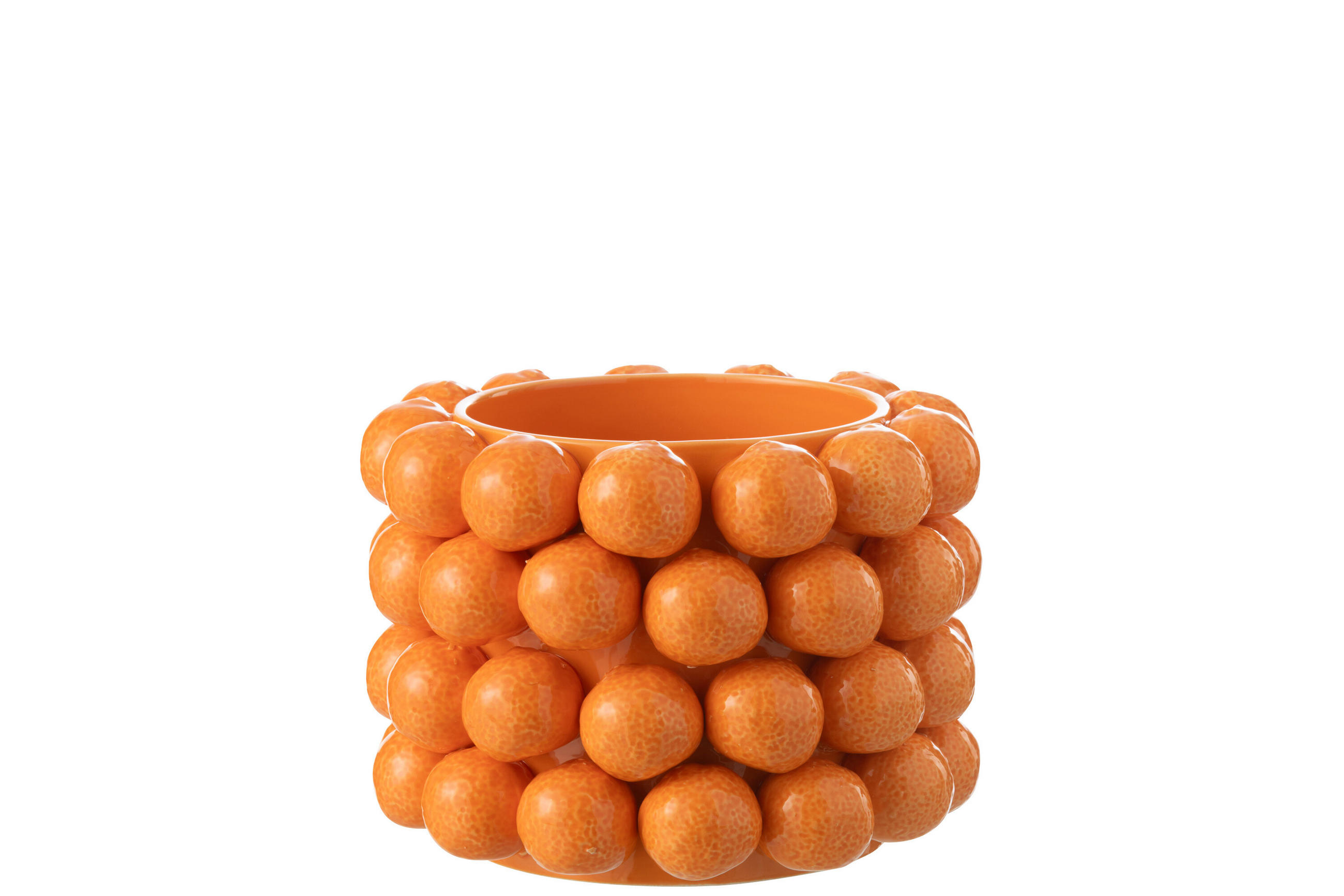 BLUMENTOPF APFELSINE - Töpferei - Orange - L - Ø 25 cm - Orange, Keramik (25/18.5cm) - J-Line