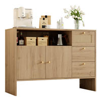 SIDEBOARD 105x76x40 cm Küchenschrank 3 Schubladen - Naturfarben, Holz (105/76/40cm) - Kaket
