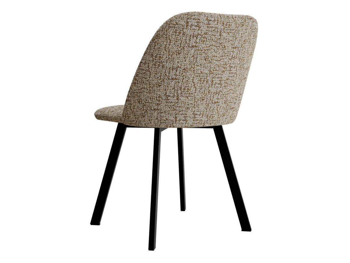 ESSZIMMERSTUHL K109 - Hellbraun/Schwarz, Holzwerkstoff/Textil (47/80/58cm) - MIRJAN24