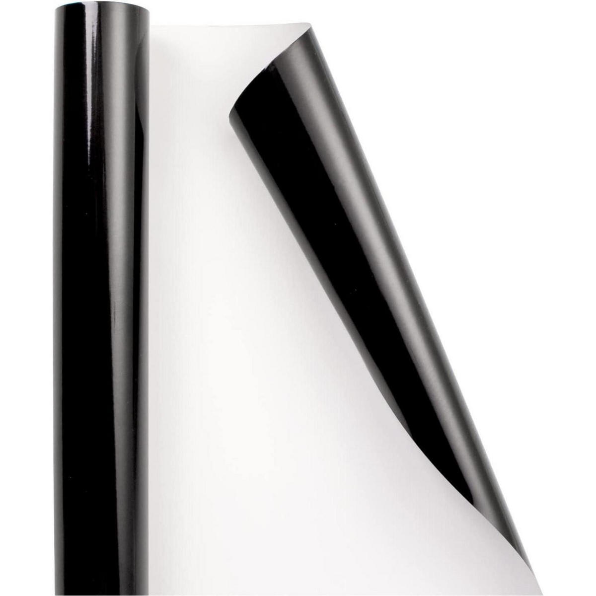GESCHENKPAPIER Schwarz Metallic 44,5 cm x 10 m - Schwarz, Papier (4/44/4cm)