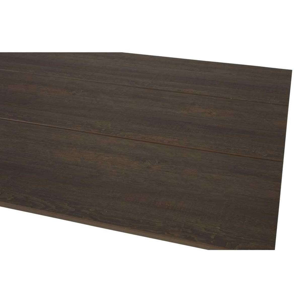 GARTENTISCH, Martinus, Schwarz, HDPE, 210 x 100 x 75 cm - Schwarz, Kunststoff (100/210/75cm) - ebuy24