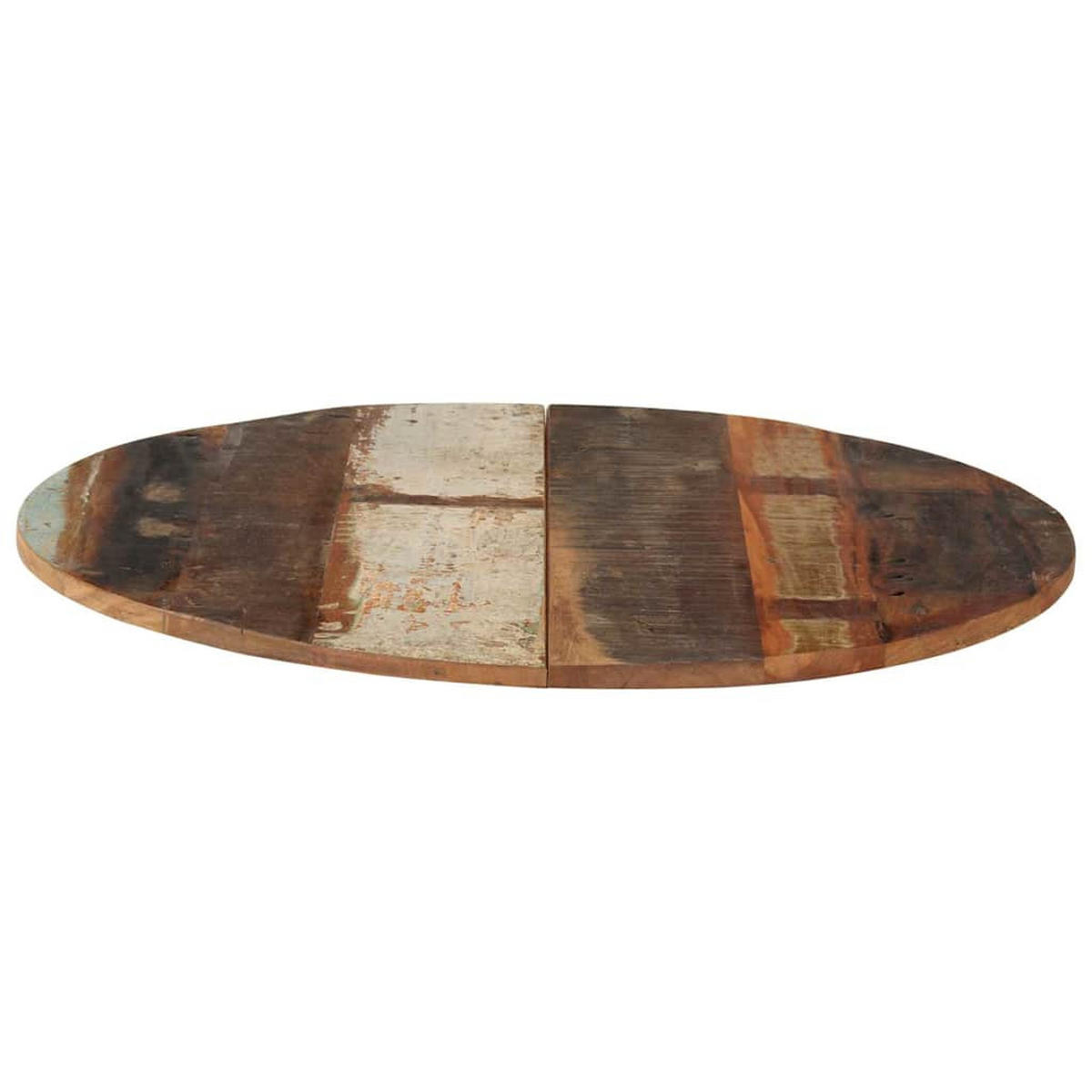 TISCHPLATTE Rund 70 Cm 15-16 Mm Altholz Massiv - Braun, Holz (70/70/1.6cm) - vidaXL