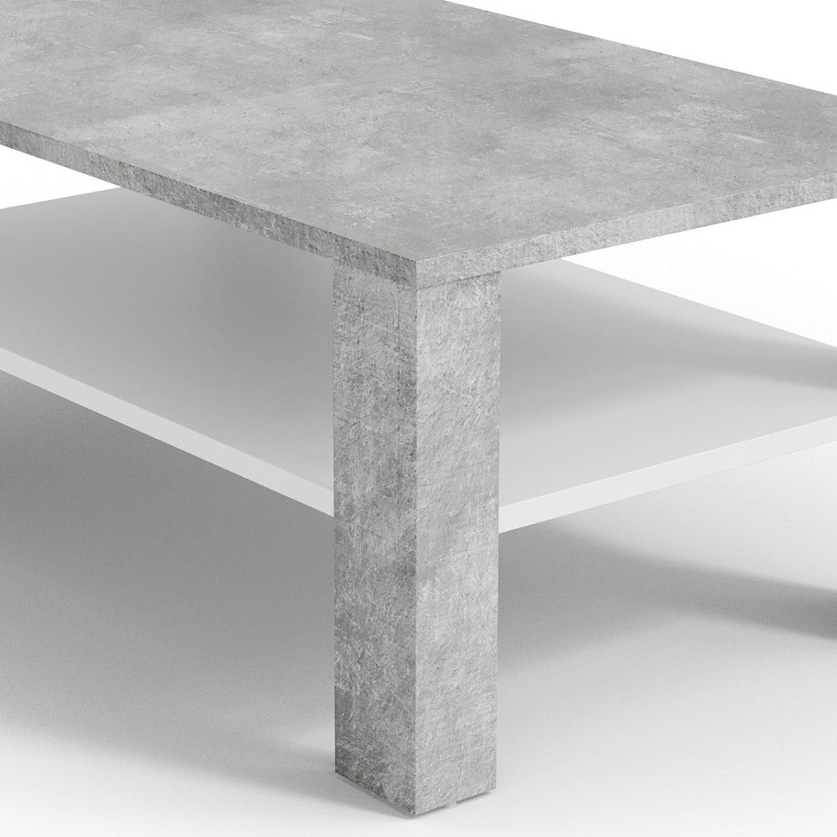 COUCHTISCH Beton 100 x 60 cm - Schieferfarben, Holzwerkstoff (60/100/42cm) - Vicco