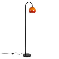 STEHLAMPE Quorlis 36/25/160 cm - Schwarz/Orange, Glas/Metall (36/25/160cm) - ZMH