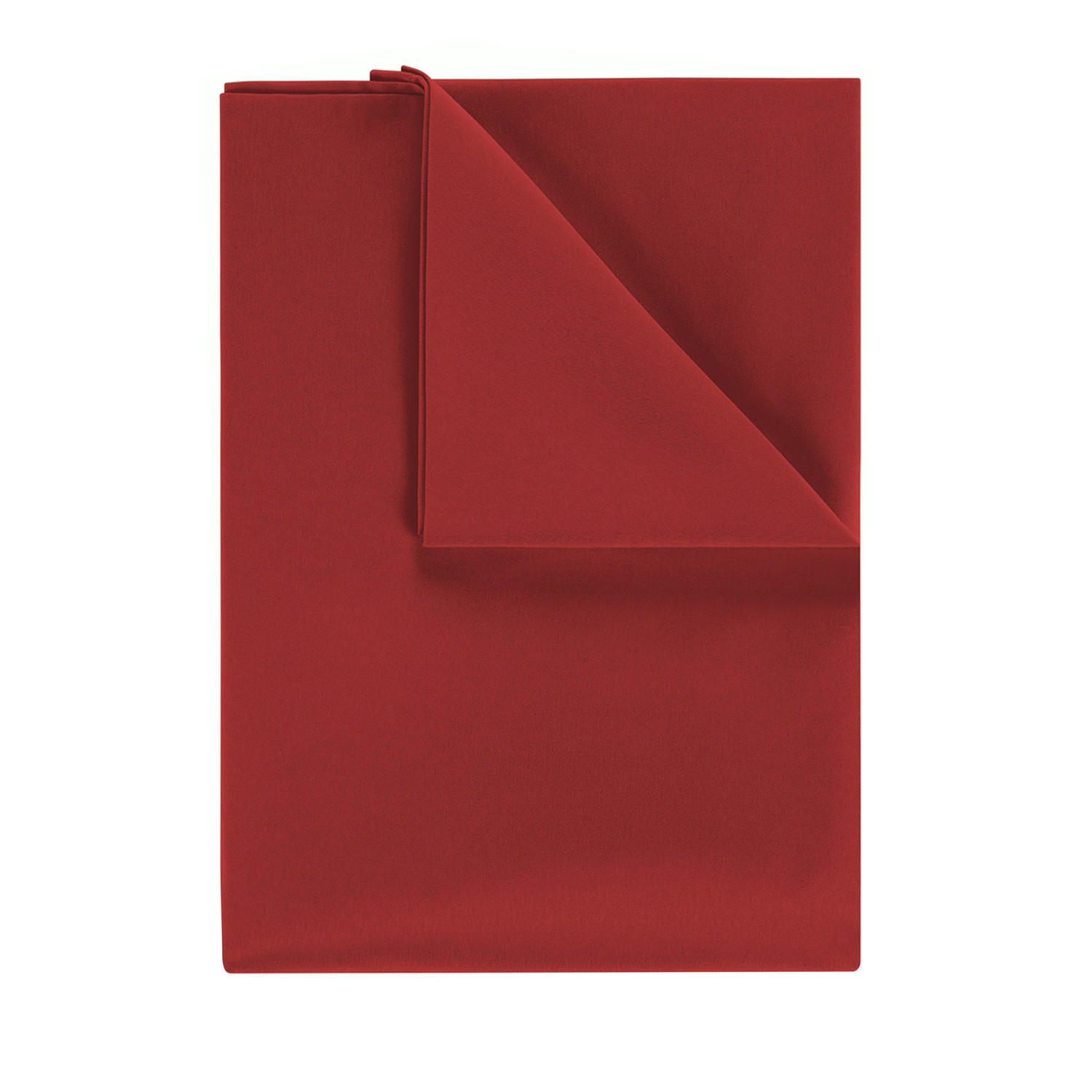 BETTTUCH ohne Gummi 180/275 cm, in Dunkelrot - Dunkelrot, Textil (275/180cm) - Blumtal