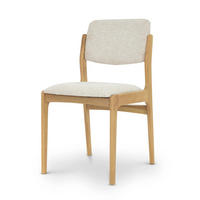 ESSZIMMERSTHUHL Oslo, Natur Massiveiche + beiger Stoff - Beige, Holz (52/83/45cm) - WOODEK