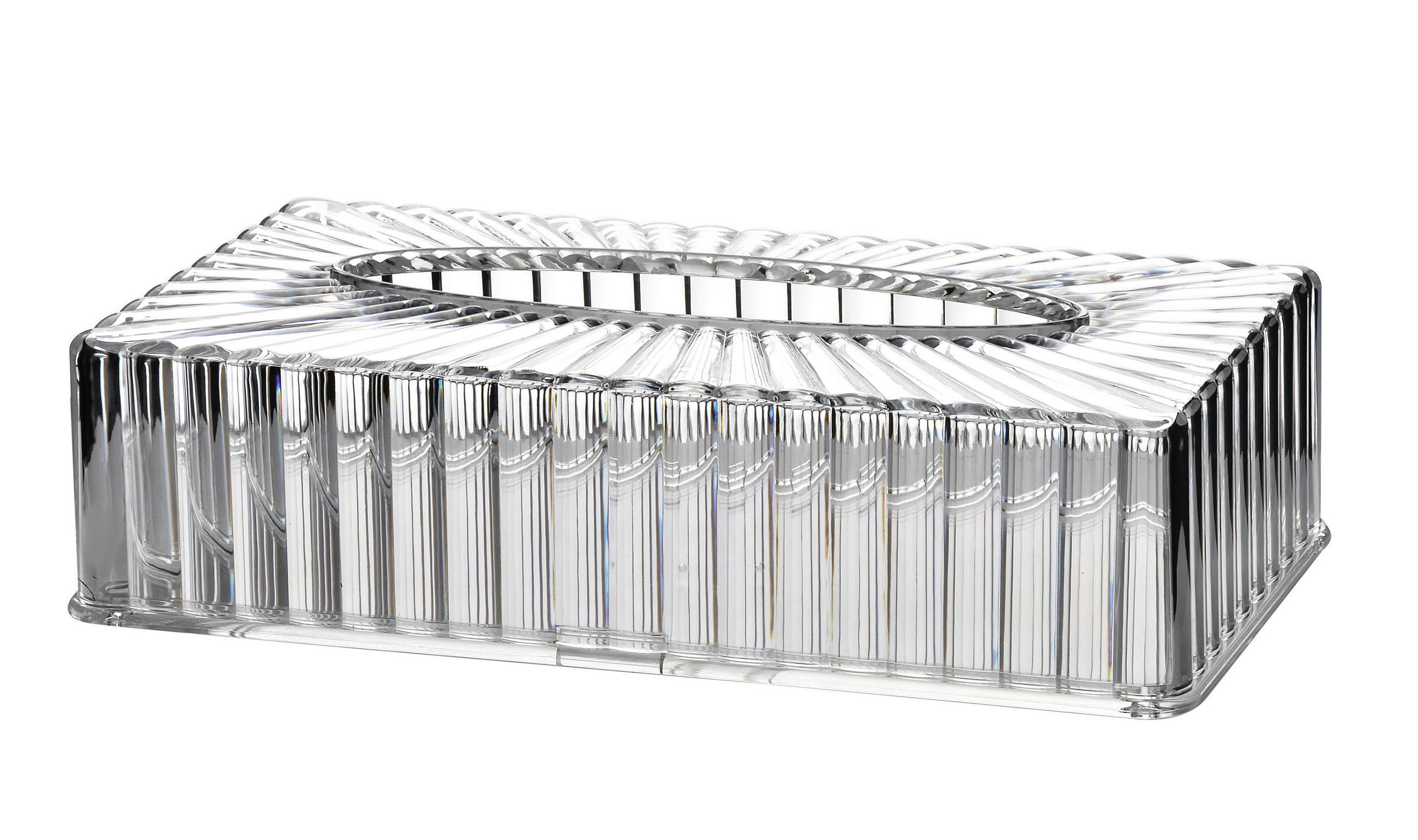 SERVIETTENHALTER Bea Transparent 27/17/7 cm Kunstoff - Transparent, Kunststoff (17/27cm) - Mondex