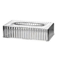 SERVIETTENHALTER Bea Transparent 27/17/7 cm Kunstoff - Transparent, Kunststoff (17/27cm) - Mondex