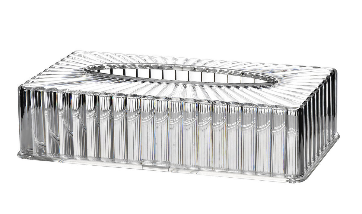 SERVIETTENHALTER Bea Transparent 27/17/7 cm Kunstoff - Transparent, Kunststoff (17/27cm) - Mondex