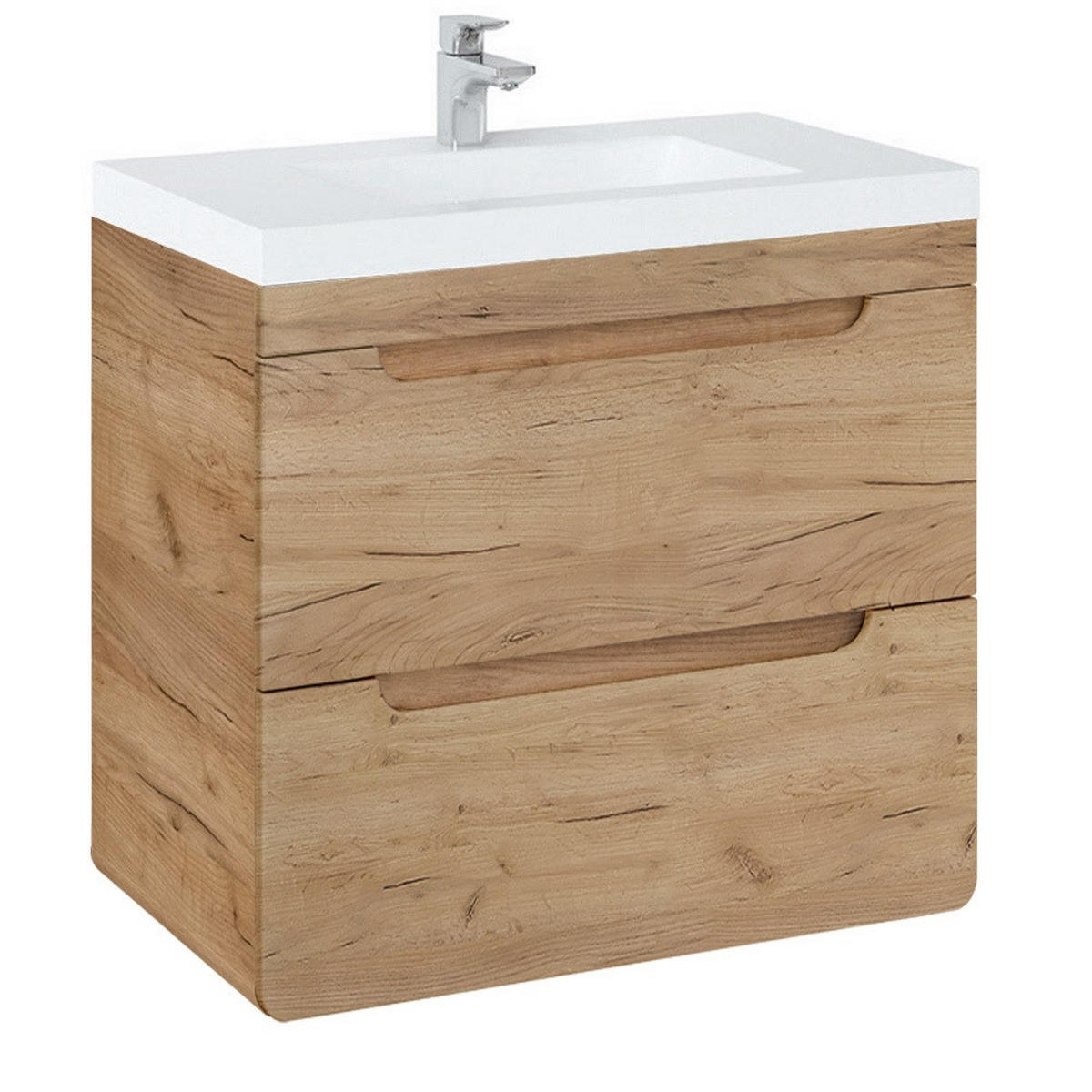 WASCHTISCH Luton-56 - Braun, Holzwerkstoff (61/63/46cm) - Lomado