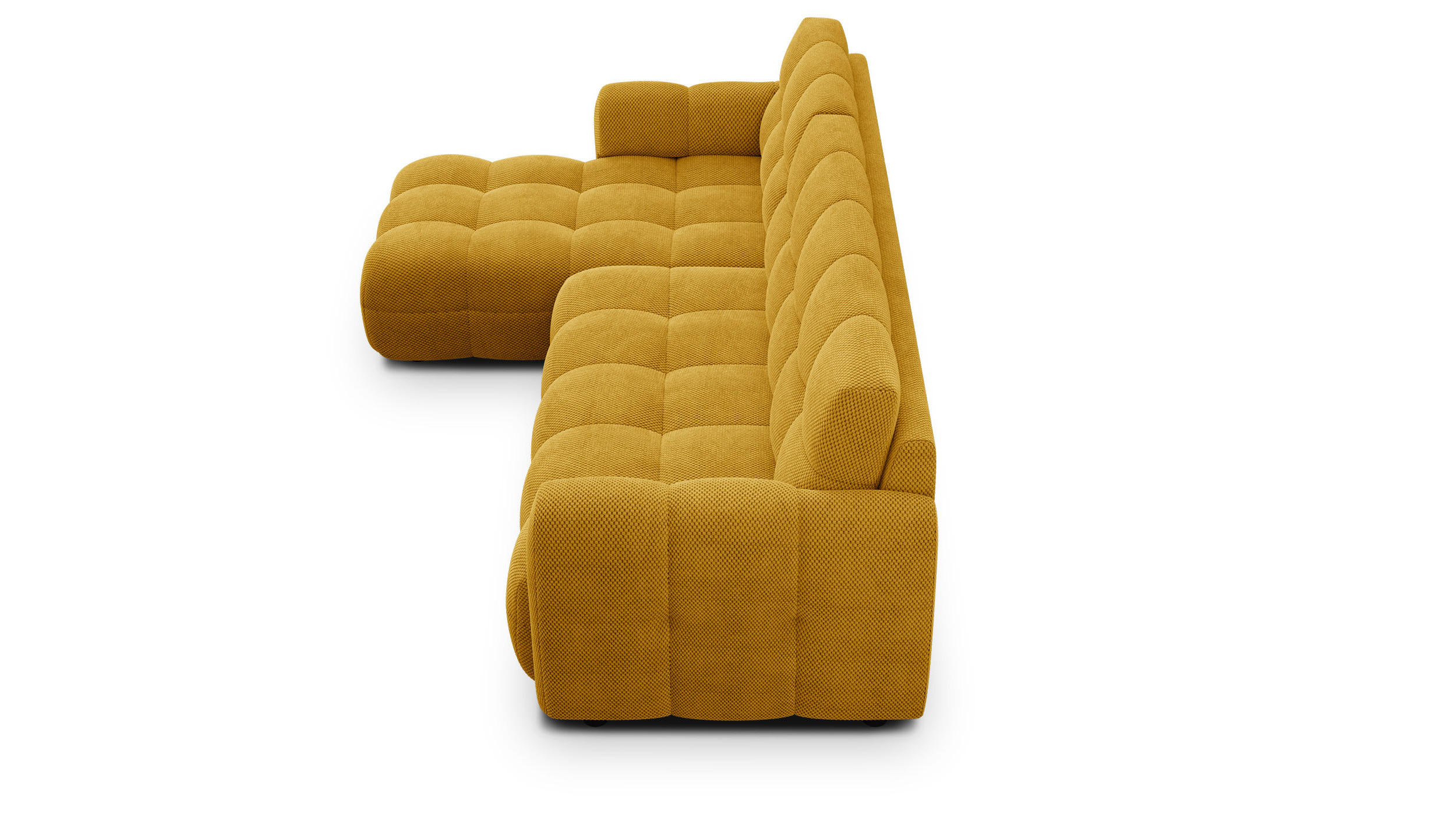 Wozimo Ecksofa Gelb 262x156 cm