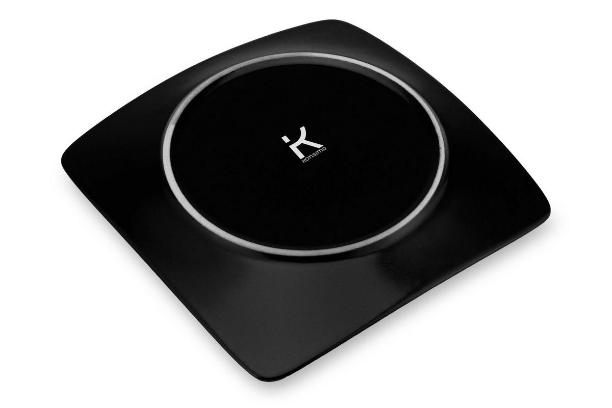 TELLERSET EPIRI Speiseteller 6 Personen 6-tlg - Schwarz, Keramik (25cm) - KONSIMO®