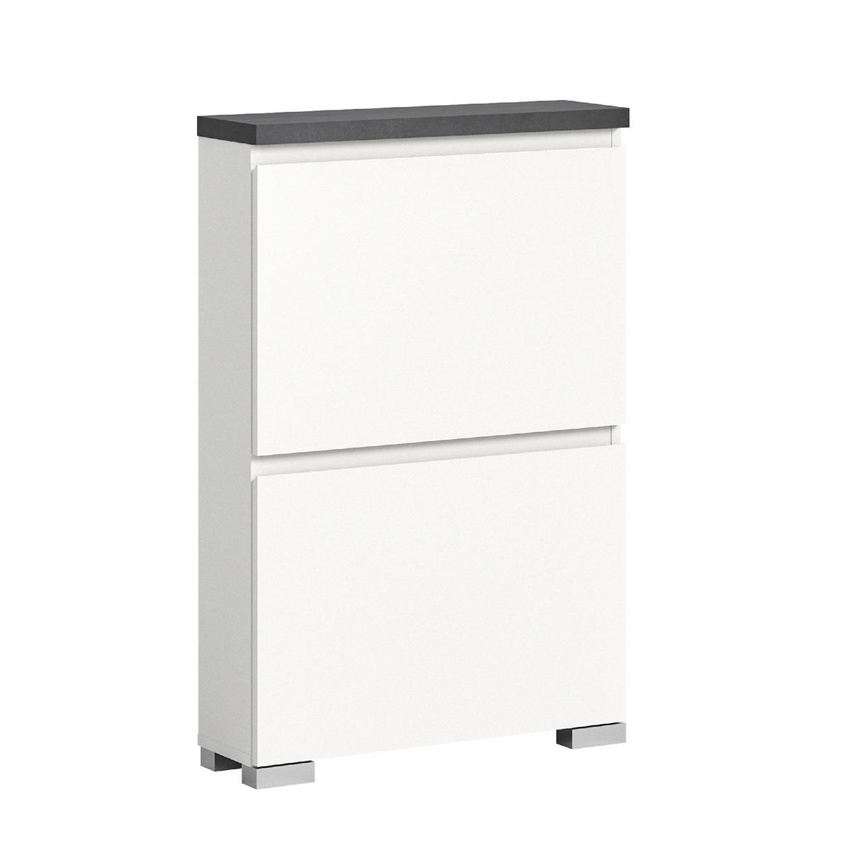 SCHUHSCHRANK Shoelove 18/60/88 cm - Grau, Holzwerkstoff (60/88/18cm) - Xonox