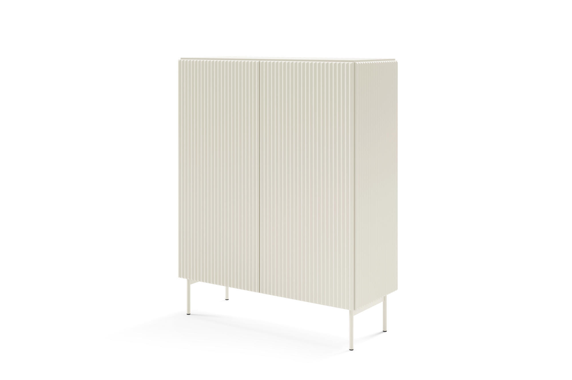 SIDEBOARD MUTI Beige 99x40x123 cm - Beige, Holzwerkstoff (99/123/40cm) - FURNLUX