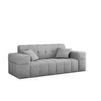 SOFA 2 Sitzer NIMES Stoff Perfect Harmony Grau - Grau, Holz/Kunststoff (183/82/92cm) - Kaiser Möbel
