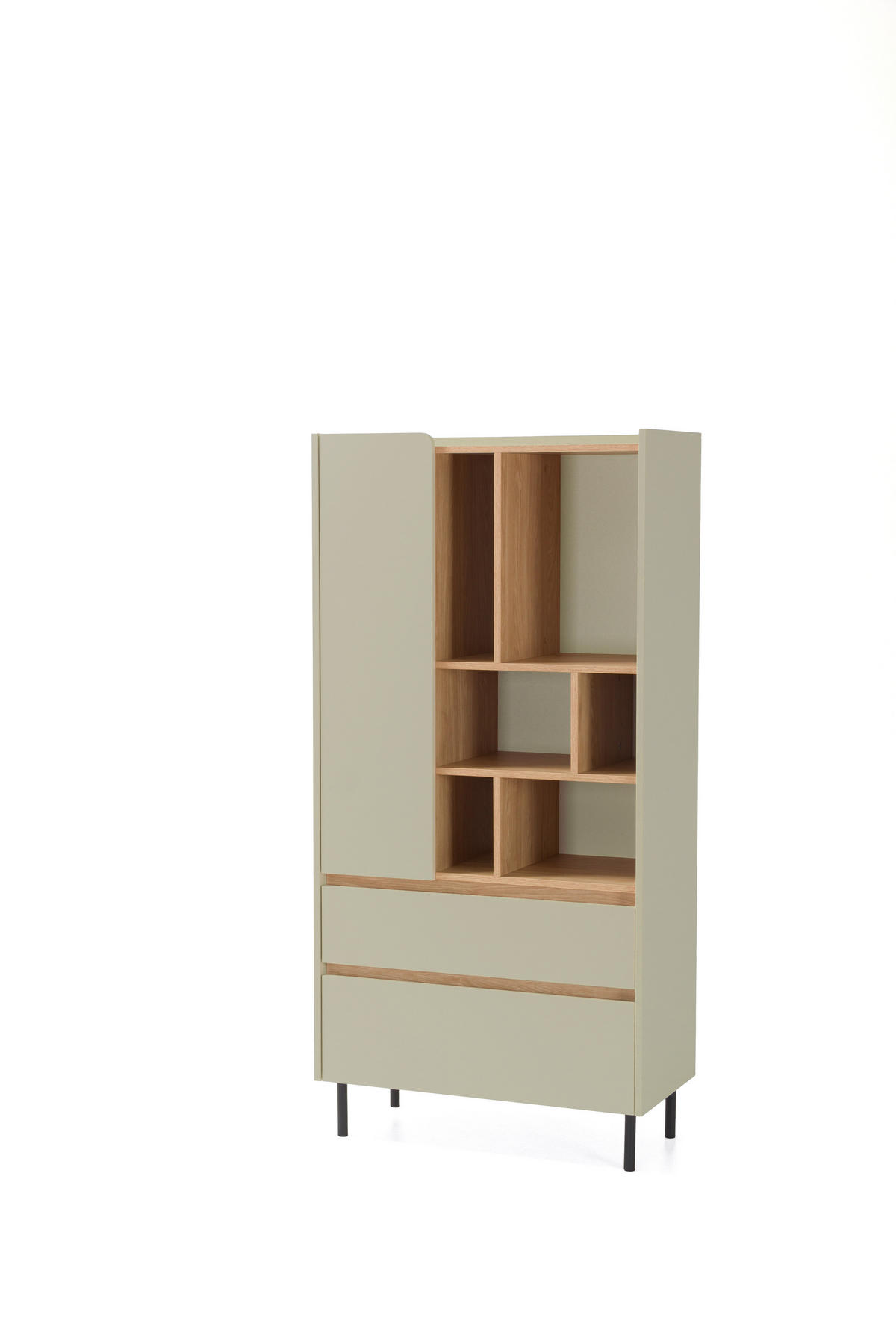 BÜCHERREGAL MURO 80x40x165 cm, Regal Eichefarben - Eichefarben, Holzwerkstoff (80/165/40cm) - MASSENO