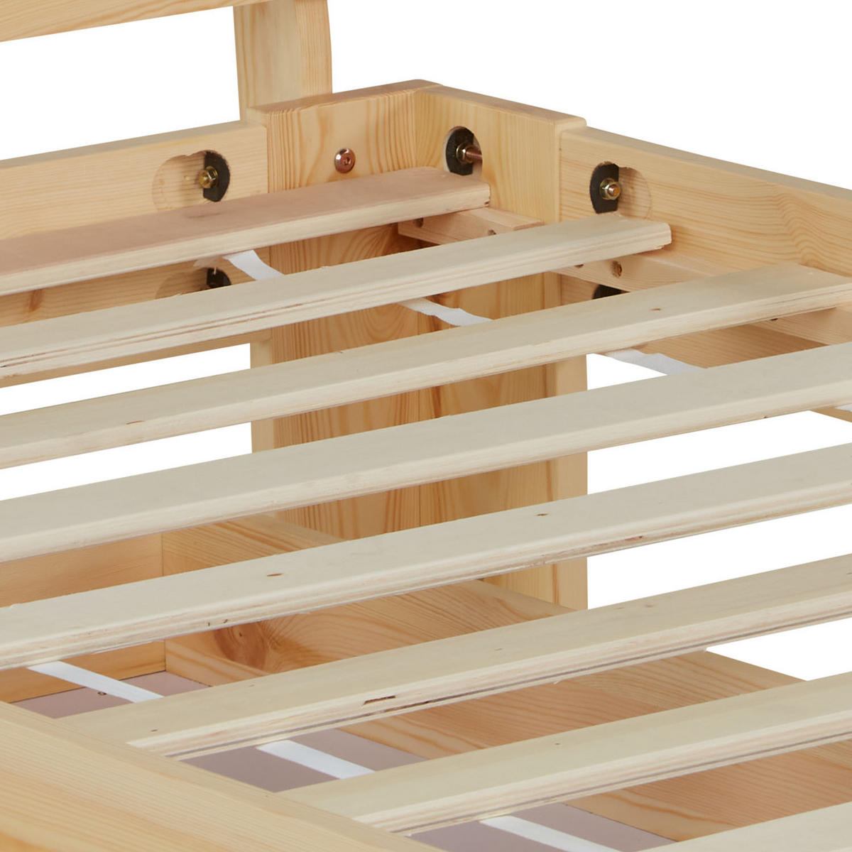 HOLZBETT mit Stauraum 90/200 cm natur - Braun, Holz (90/200cm) - Homestyle4u