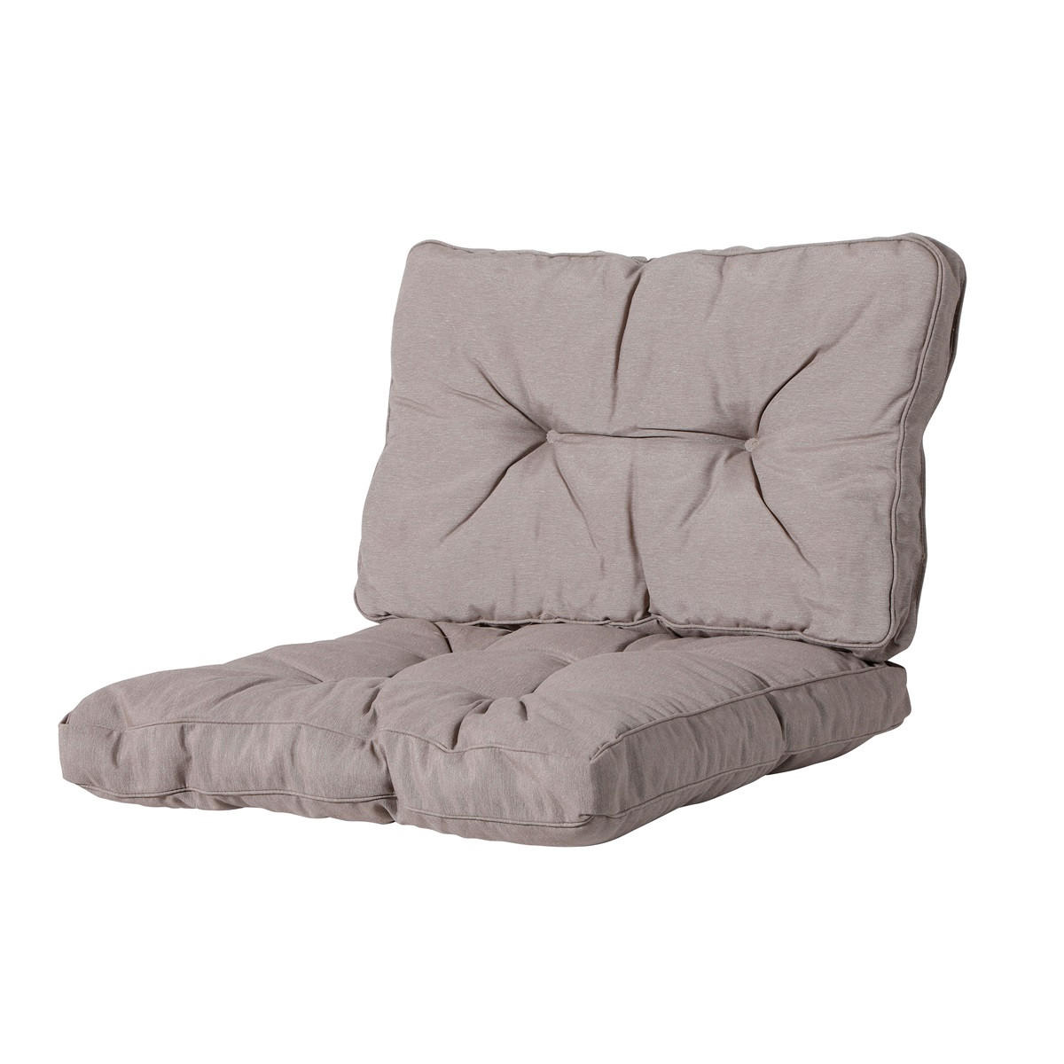 SITZKISSEN Panama 43/60 cm 2er-Set - Taupe, Textil (60/8/43cm) - Madison