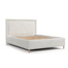 POLSTERBETT Vega 160/200 cm Creme im Neve Stoff - Creme/Naturfarben, Holz/Holzwerkstoff (160/200cm) - AltaBeds