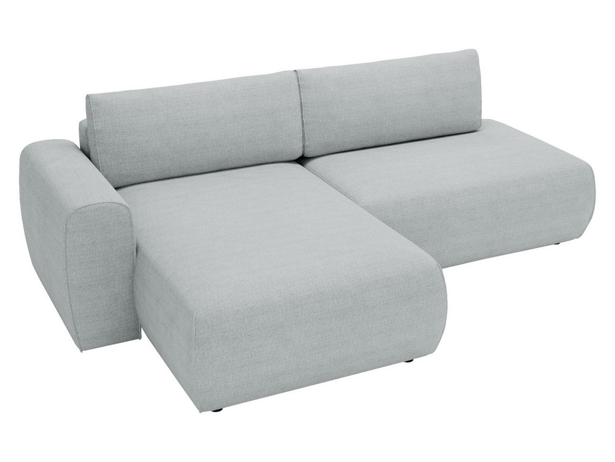 ECKSOFA Mila - Schwarz/Grau, Holzwerkstoff/Kunststoff (256/164cm) - MIRJAN24