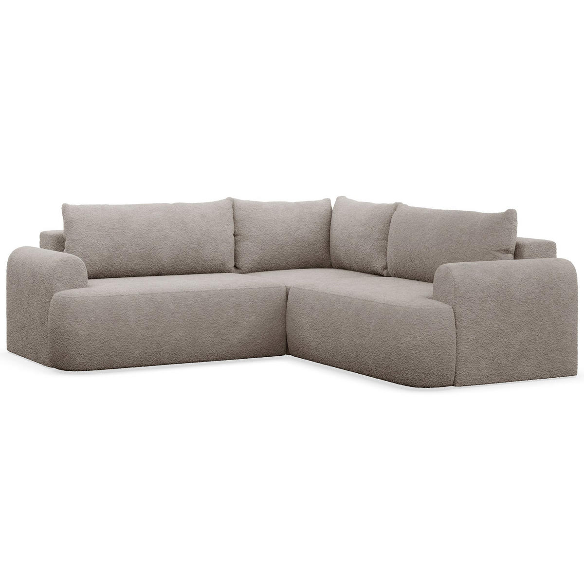 ROHOVÁ POHOVKA Ovo Béžová látka univerzální s úložným prostorem - černá/kapučínová, textil/plast (245/245cm) - Selsey