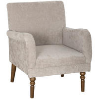 SESSEL DE-13517 hohe Rückenlehne, Massivholzfüße Grau - Grau, Holz (70/88/75cm) - ComfortXL