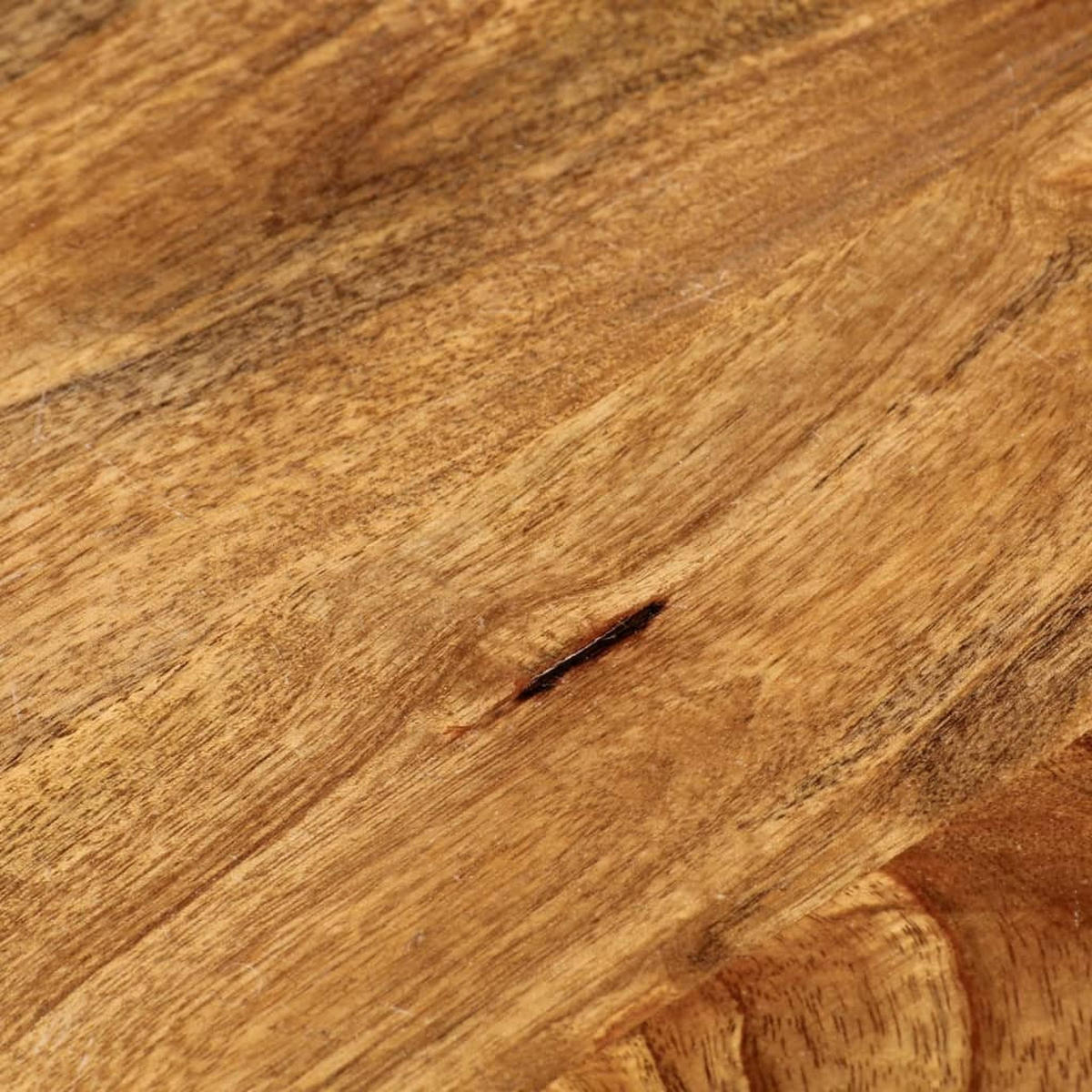 TISCHPLATTE Ø50/2,5 Cm Rund Massivholz Mango - Braun, Holz (50/50/2.5cm) - vidaXL