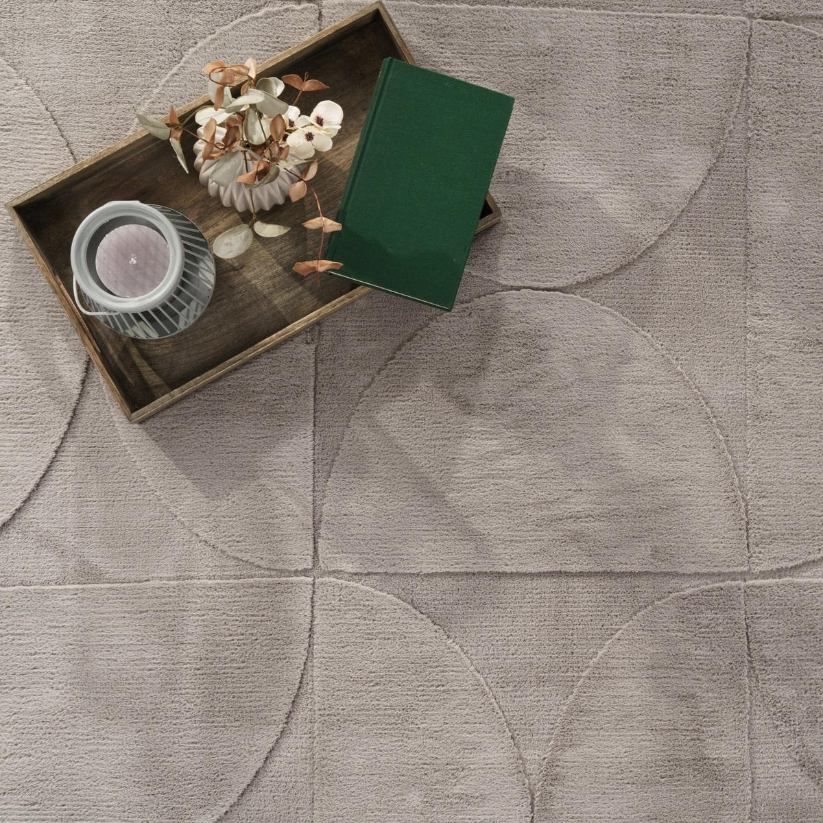 FLACHWEBETEPPICH Boho Grau 160 x 220 cm - Grau, Kunststoff (160/220cm) - TT Home