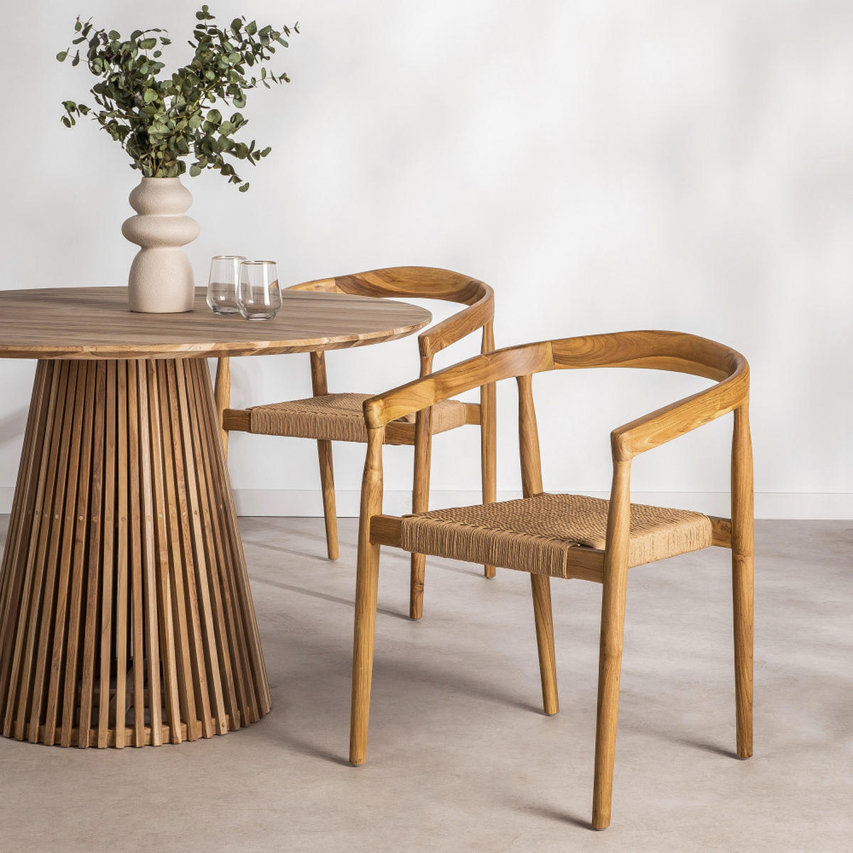 ESSZIMMERSTUHL - Klares Holz - 2er-Set - Eschefarben, Holz (57/77/53cm) - Drawer