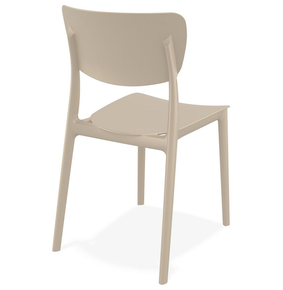 STUHL OMA Taupe - Beige, Kunststoff (39/82/45cm) - Légia Home