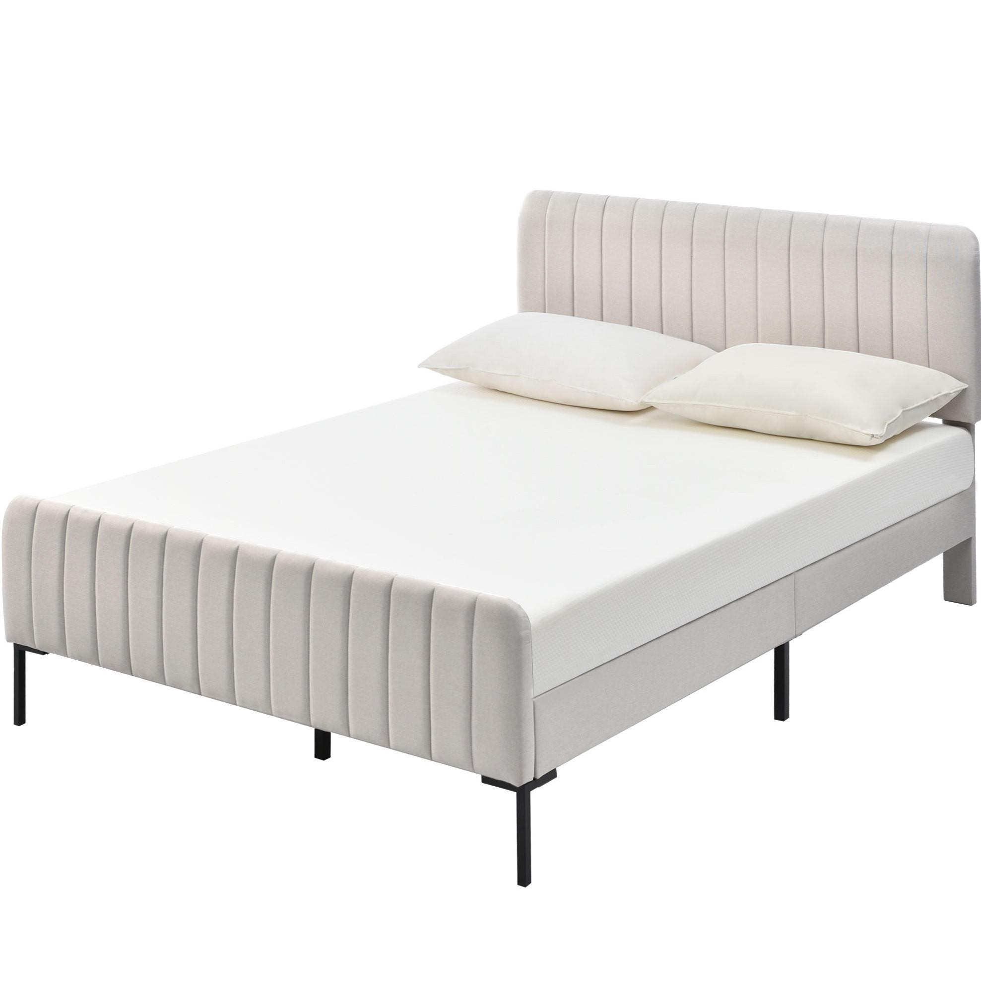 Beauniv Polsterbett Grau 160x200 cm