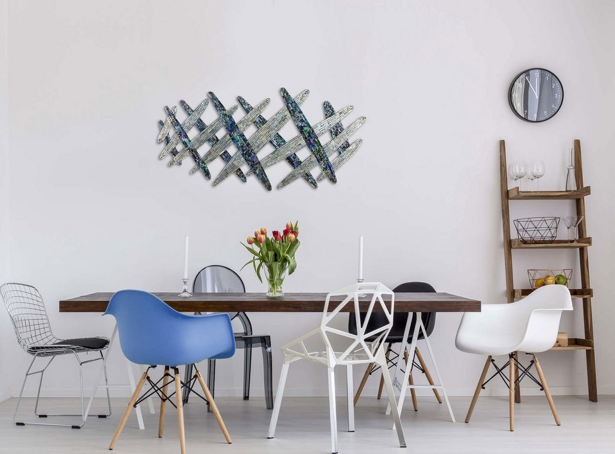 MOSAIK-WANDBILD Lila 114/62 cm - Braun, Glas (114/62cm) - KUNSTLOFT