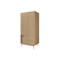 KLEIDERSCHRANK CARLO 01 92/195/60 cm in Frühlingseiche / Toffee - Eichefarben, Holzwerkstoff (92/195/60cm) - Deine Möbel 24