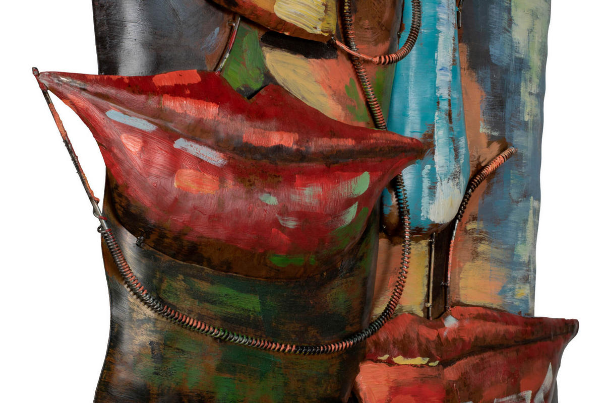 METALLBILD Bunt 100/61 cm - Multicolor, Metall (3.2/61cm) - KUNSTLOFT